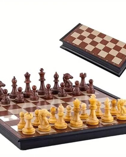 Magnetic Chess Board Brown Colour
