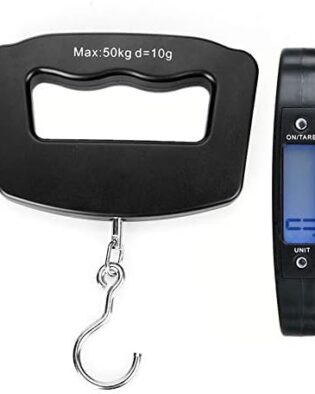Digital Luggage Weighing Scale, Weight Machine for Luggage,Gift for Traveler Suitcase Handheld Weight Scale (Black)