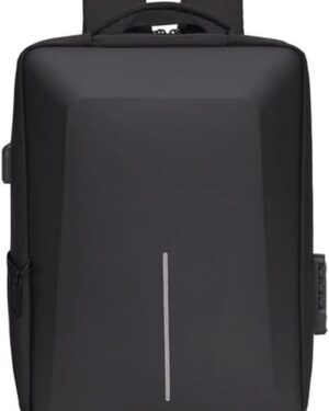 Premium Laptop 27Ltr Laptop Backpack Series, Fit 15.6" Laptop,Hard Shell Laptop Backpack, Smart Connectivity, Padded Laptop Compartment Waterproof For Office/Travelling (Armor Blaze), Black