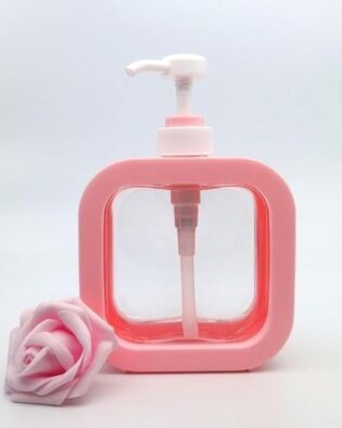 Outdoor Living Liquid Soap Dispenser for Bathroom Kitchen Accessories, Multipurpose Refillable Plastic Pump for Hand Wash, Dish Wash, Kitchen, Bathroom (Pink)