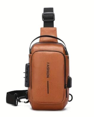 Anti Theft Backpack, Sling Bag For Men, CrossBody For Men Women, Anti-Theft Chest Bag With USB Charging Port, Waterproof Small Backpack for Outdoor Work Hiking