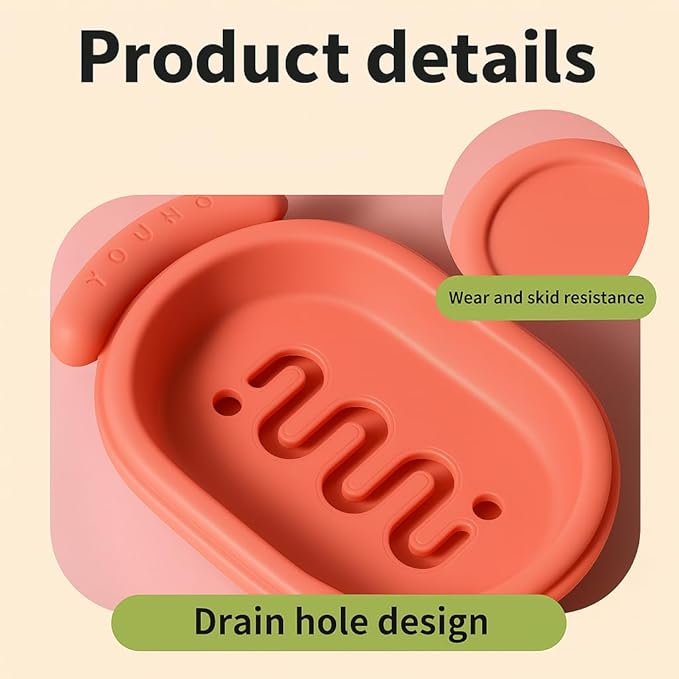 Waterproof Soap Case – 4-Pack, Portable Leak-Resistant Holder with Lid & Drain Tray for Travel, Gym & Outdoor Travel Soap Dish with Lid & Removable Draining Layer