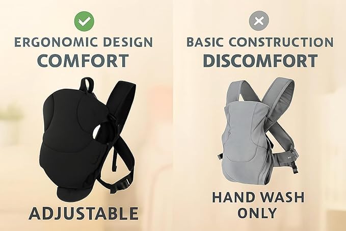 Baby Carrier Bag/Adjustable Hands Free, Baby sefty Belt/Child Safety Strip/Baby Sling Carrier Bag/Baby Back Carrier Bag (Navy Blue) (Black)