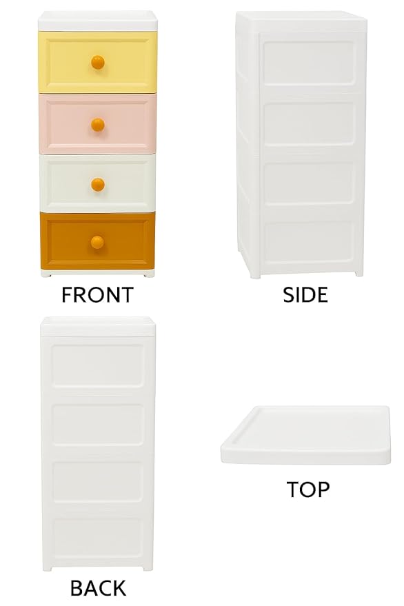 7 Layer Heavy Duty Cabinet Plastic Storage Drawer with Wheels Modular Cabinet for Bedroom, Office, Home Chest of Drawers Organiser for Cosmetics, Kitchen items, Toys