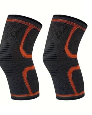 Hot Knee Hot Belt for Pain Relief Free size Men&Women Gym Workout with Band Extra Compression Leg Sleeves (Orange)