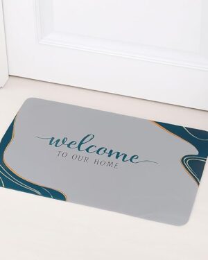 Water Absorbent Non Slip Bathmat | Quick Dry Anti Slip Bathroom Mat |Anti Skid Door Mats for Home/Bathroom/Bedroom/Floor Mat | Water Absorbing Rubber Doormat