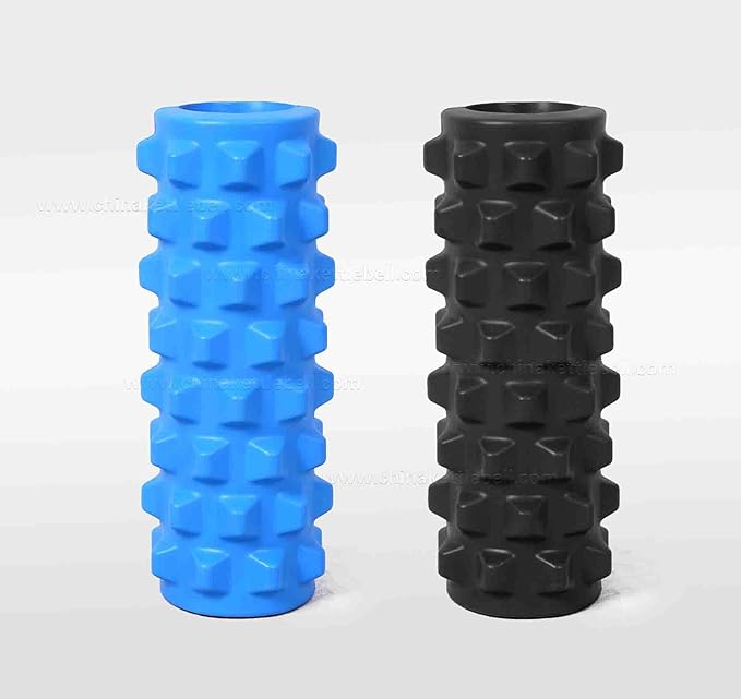 Fitness Foam Roller for Exercise, Deep Tissue Massage & Back Pain Relief – High Density Muscle Recovery Roller for Gym, Yoga & Stretching – Full Body Fitness Massager Tool – 33cm Green (Black)