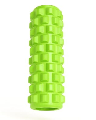 Fitness Foam Roller for Exercise, Deep Tissue Massage & Back Pain Relief – High Density Muscle Recovery Roller for Gym, Yoga & Stretching – Full Body Fitness Massager Tool (Green)