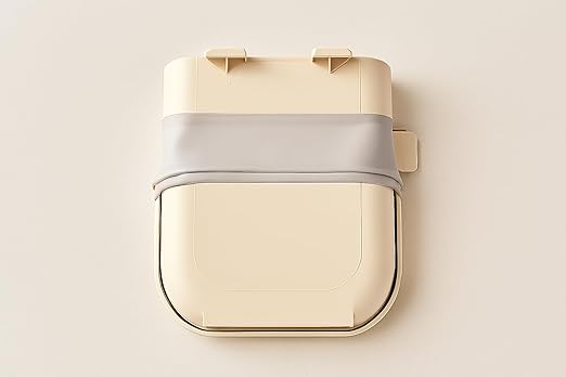 Hanging Kitchen Trash Can for Cabinet Door Foldable Hanging Trash Can Garbage Bin for Waste Compost Bin for Kitchen Sink Plastic Dustbin for Bathroom, RV, Home & Office Use (Big)