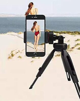 Flexible & Portable Mini Tripod with Smartphone Holder & 360° Ball Head, for Smartphones, Compact Cameras, GoPro Cameras Travel,Vlogging,Compatible with iPhone