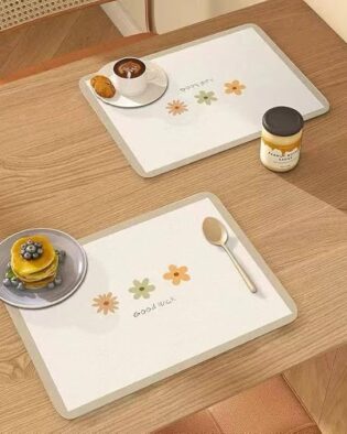 Table deccor Item Dinning Table Decor Items placemats for Dining Table Dinner mat Table Mate for Dining Table Decorative PVC Placemats Heat-Resistant (6 Pieces)