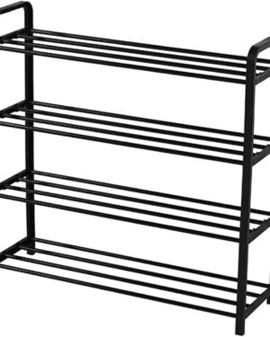 Shoe Rack 4 Tier Shoe Rack with Shelf, Folding ShoeRack for Bedroom, Living Room, Entryway, White, ShoeRack, Footwear Stand for Home, ShoeRack Plastic, ShoeRack with 4 Layer