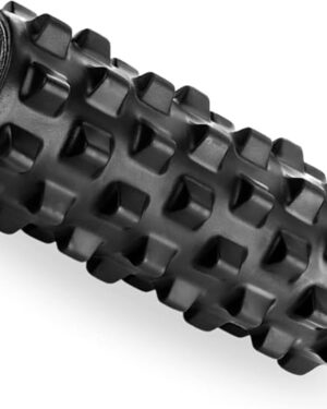 Fitness Foam Roller for Exercise, Deep Tissue Massage & Back Pain Relief – High Density Muscle Recovery Roller for Gym, Yoga & Stretching – Full Body Fitness Massager Tool – 33cm Green (Black)