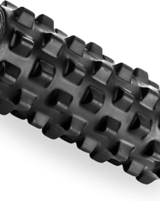 Fitness Foam Roller for Exercise, Deep Tissue Massage & Back Pain Relief – High Density Muscle Recovery Roller for Gym, Yoga & Stretching – Full Body Fitness Massager Tool – 33cm Green (Black)