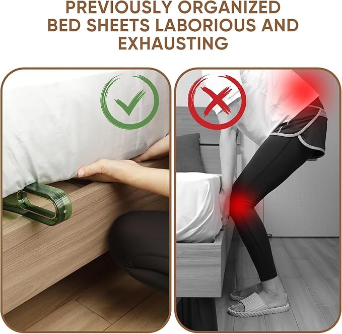 Plastic (Pack of 2) Mattress Lifter Tool 2 in 1 Bedsheet Tucker Tool Bedsheet Mattress Lifter Stand Bed Lifter Helps Lift and Hold Mattress Wedge Elevator