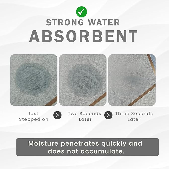 Welcome Doormat for Home Entrance | Non-Slip Rectangular Front Door Mat with Stone & Floral Design | Stylish Indoor Outdoor Dustproof Rug for Entryway, Porch & Living Room Decor