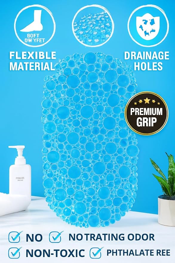 Water Absorbent Non Slip Bathmat | Quick Dry Anti Slip Bathroom Mat |Anti Skid Door Mats for Home/Bathroom/Bedroom/Floor Mat | Water Absorbing Rubber Doormat