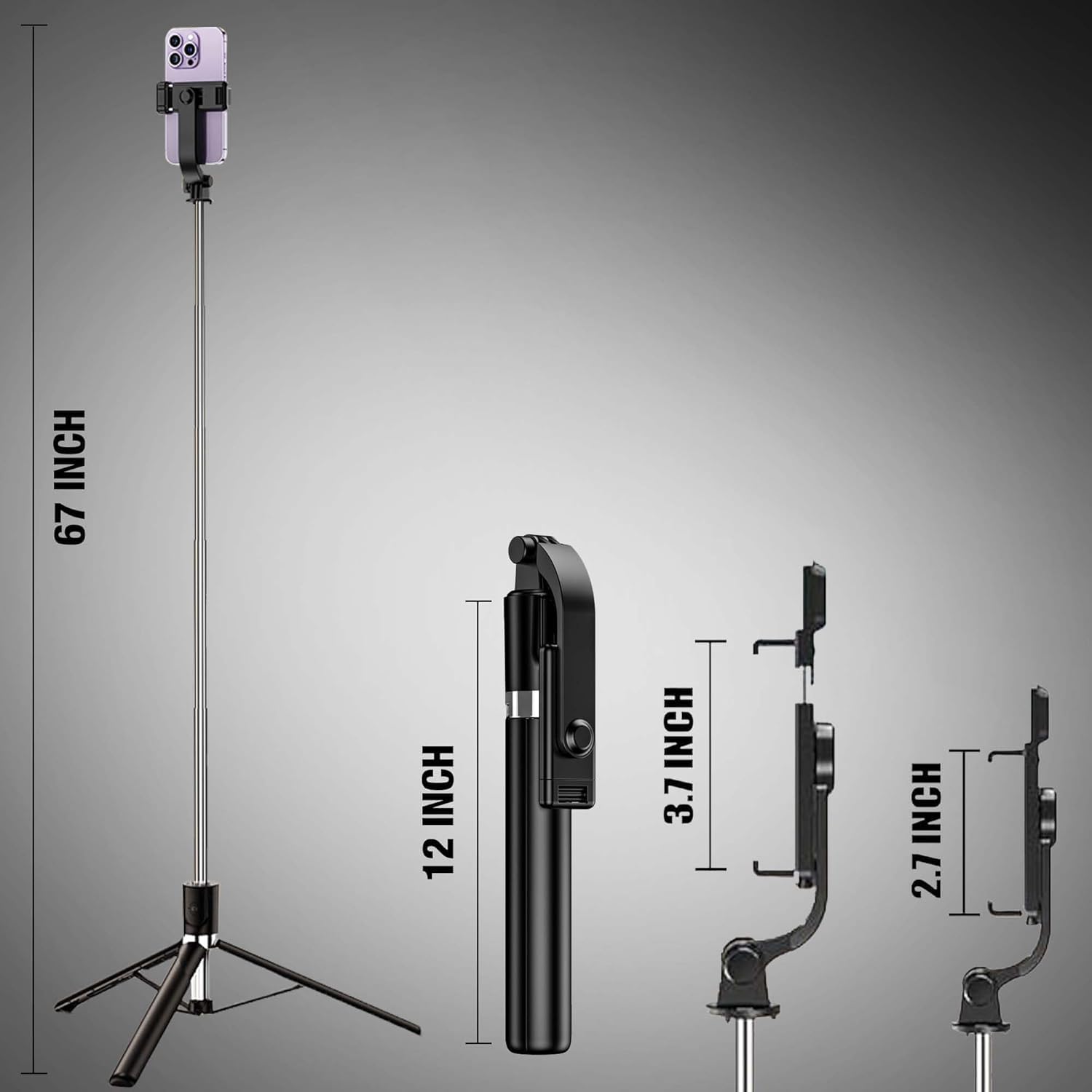 Mobile Tripod Stand | Adjustable Tripod for Phone, Photography & Video