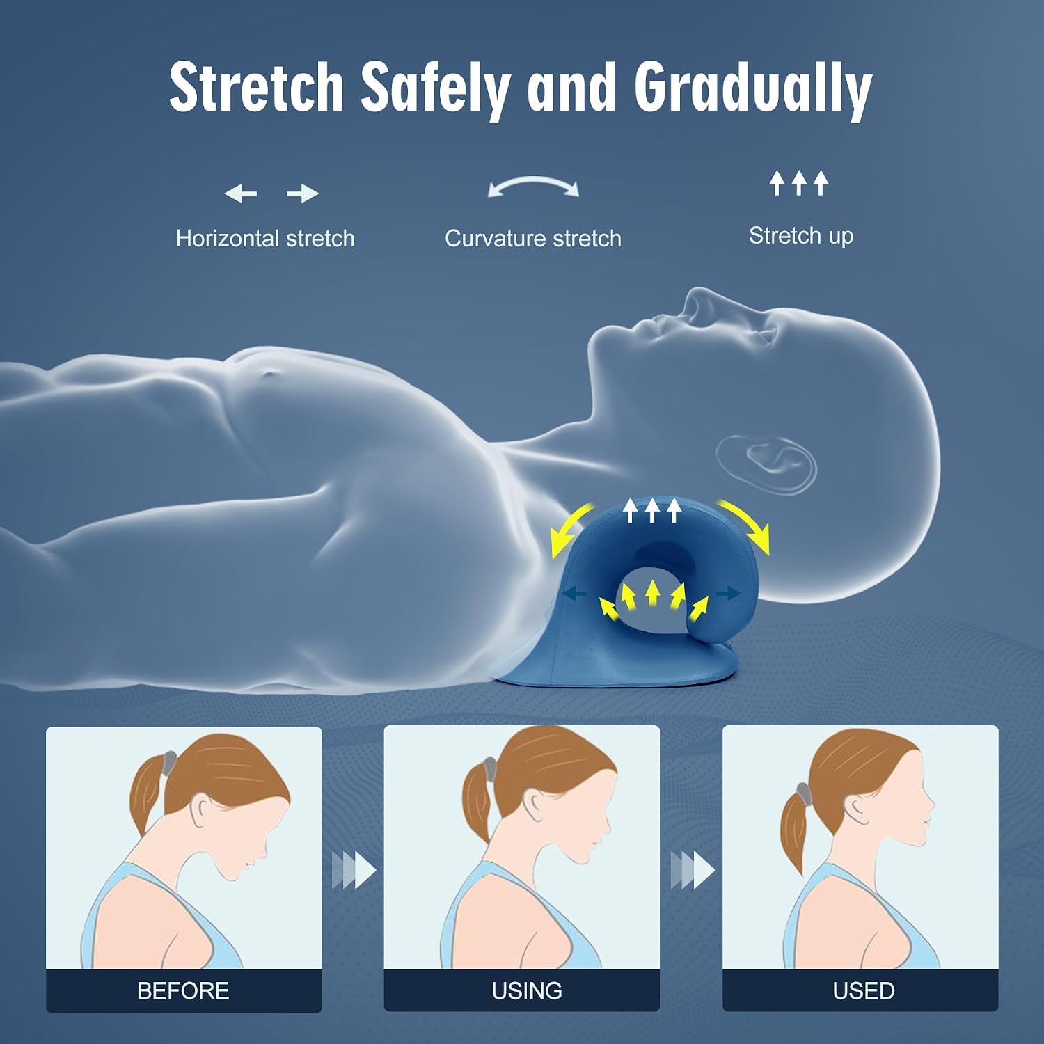 Neck Stretcher for Pain Relief | Cervical Neck Traction Device