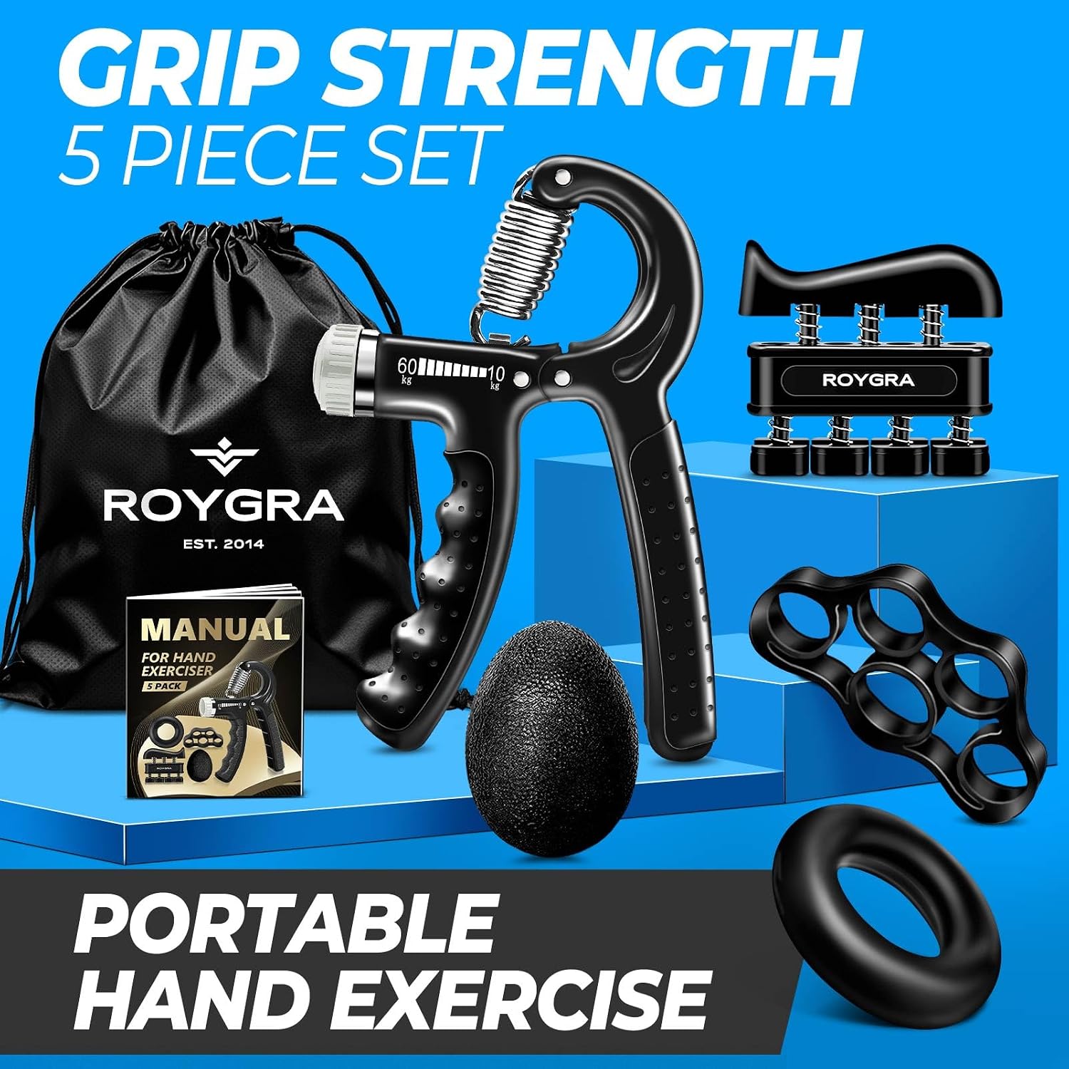 Hand Grip Actuator Set – Hand & Finger Strengthener
