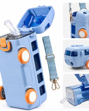 Bus Shape Water Bottle | Cute Kids Sipper Bottle