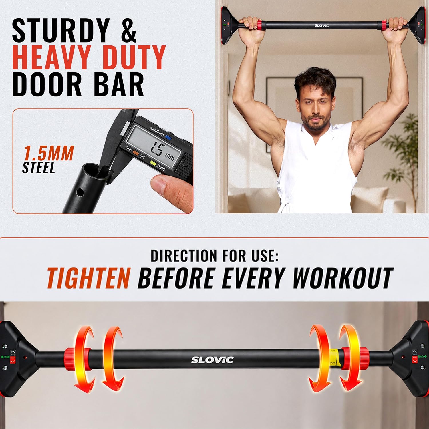 Horizontal Pull-Up Bar – 92 cm