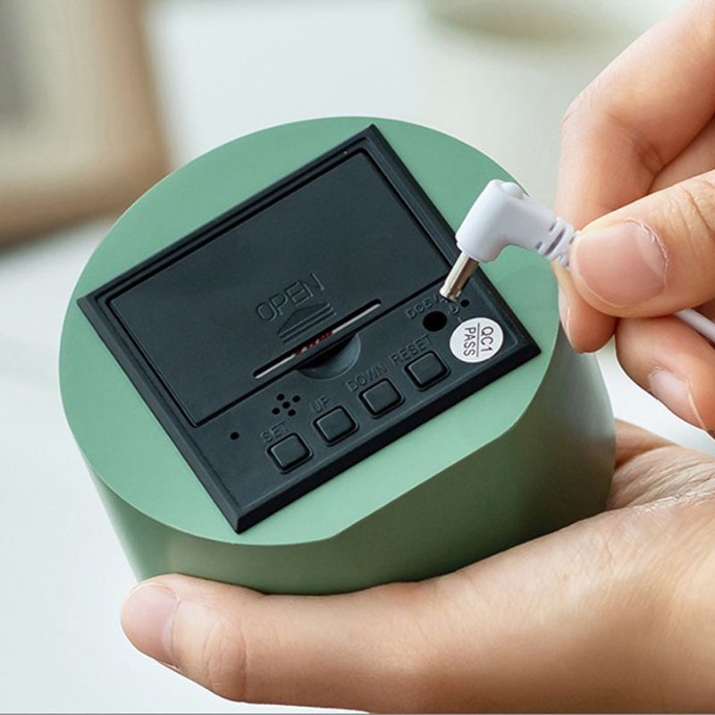 Cream Alarm Clock – Digital Table Clock