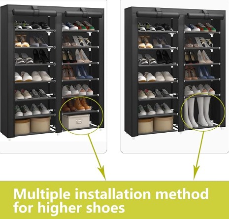 Double Door Shoe Rack | Shoe Storage Organizer
